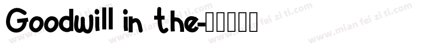 Goodwill in the字体转换